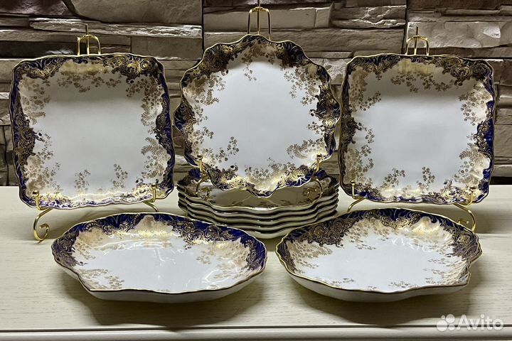 Антикварный набор из 10 предметов. Англия