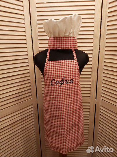 Фартук и поварской колпак