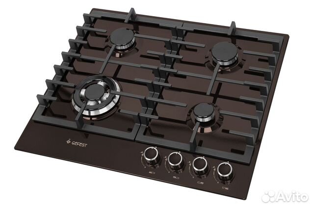 Встраиваемая газовая поверхность gefest коричневый
