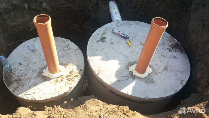 Септики за один день под ключ кессоны, водопроводы