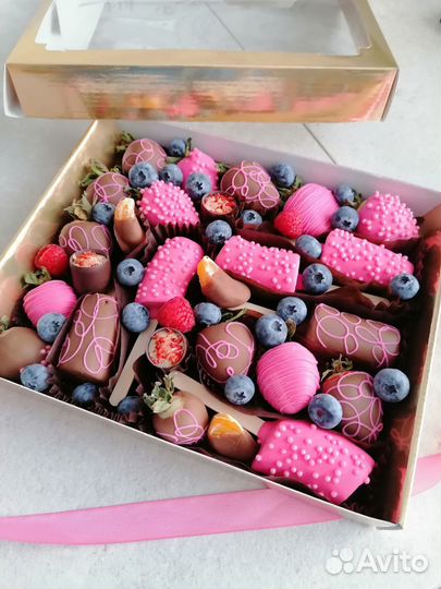 Съедобные букеты. Букет из клубники