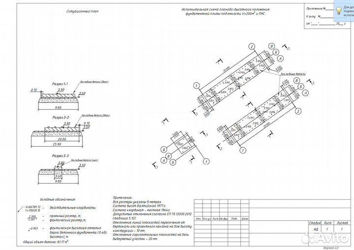 Исполнительные схемы. Исполнительная документация