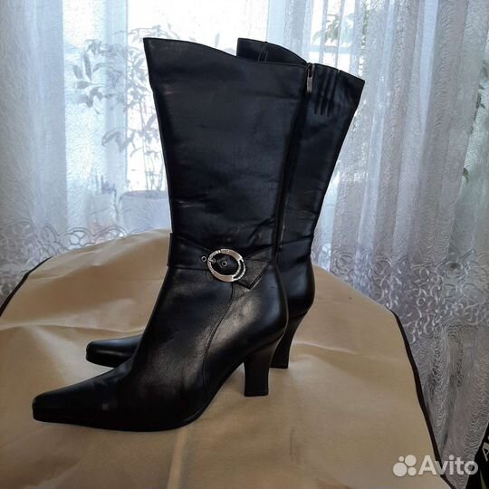 Сапожки зимние, натуральная кожа, размер 37