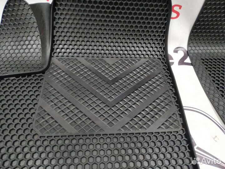 Коврики в салон резиновые евроборт соты LADA Vesta