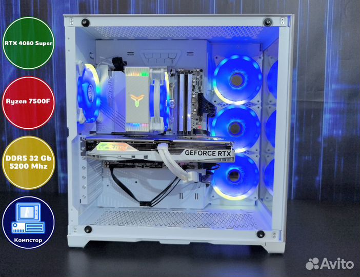 Собранный компьютер AMD7500F-RTX4080SUP-32DDR5-MGE1378