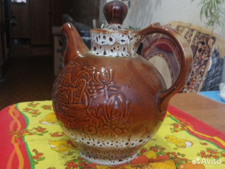 Глиняный заварочный чайник