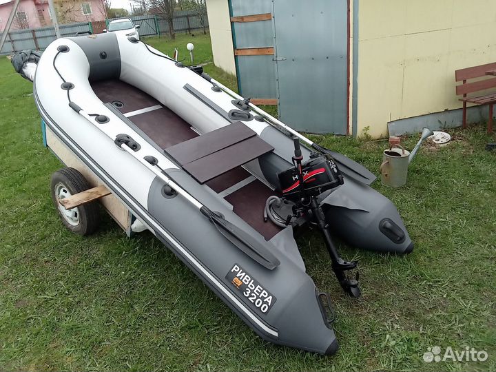 Лодка Ривьера 3200 и мотор HD 2.6
