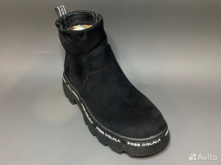 Полуботинки замша осень-весна 36р