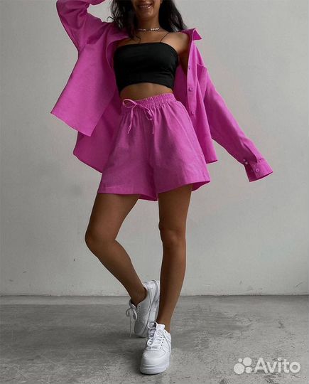 Женский хлопковый костюм