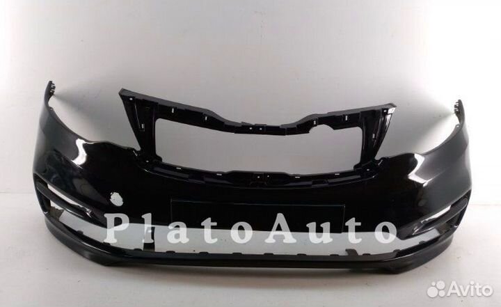 Передний бампер Кия Рио 3 2015 Ultra Black Pearl