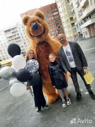 Поздравление от Белого мишки Пломбира