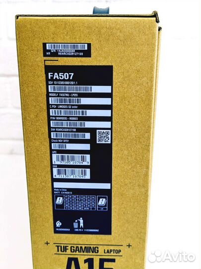 Ноутбук asus TUF Gaming A15 новый RTX 4050