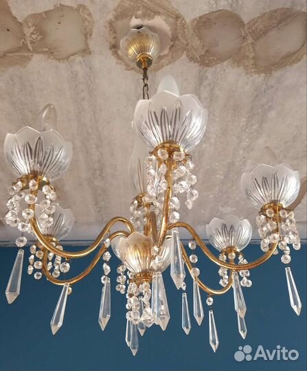 Люстра хрустальная СССР