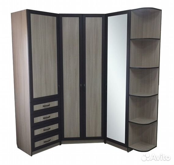 Шкаф угловой Лотос правый