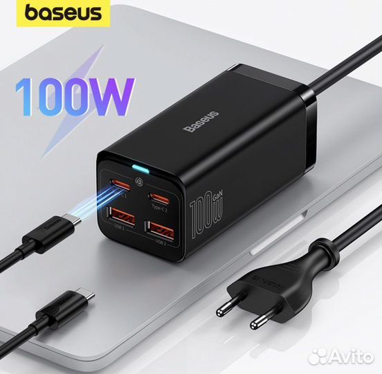 Новое Зарядное устройство Baseus 65w/100w Gan3
