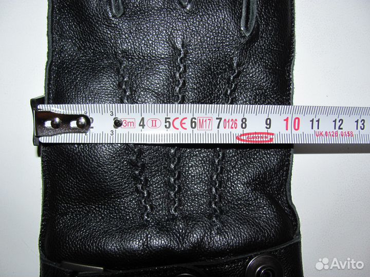 Кожаные мужские утепленные перчатки Tommy Hilfiger