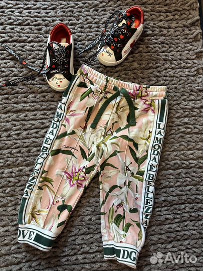 Штанишки для девочки dolce & gabbana 9-12 мес