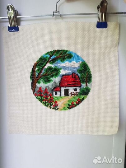 Готовая вышивка бисером пейзаж 