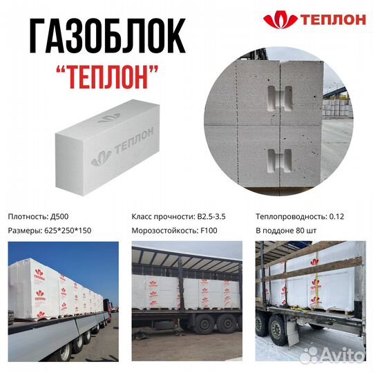 Газоблок Теплон