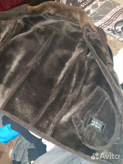 Кожаная дубленка мужская 54-60 размера