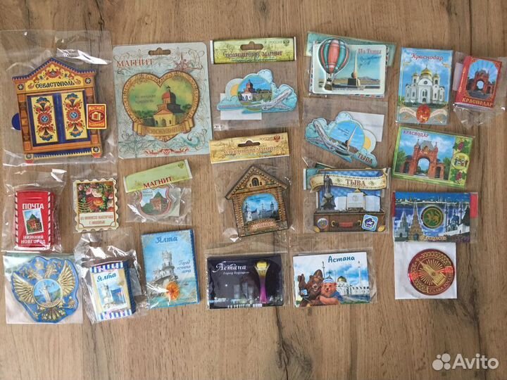 Сувенирные магниты на холодильник города России