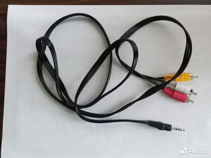 Кабель jack 3.5 to 3 rca 4 pin