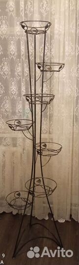 Подставка для цветов напольная металлическая