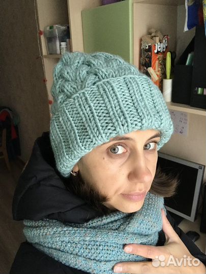 Комплект шапка и шарф