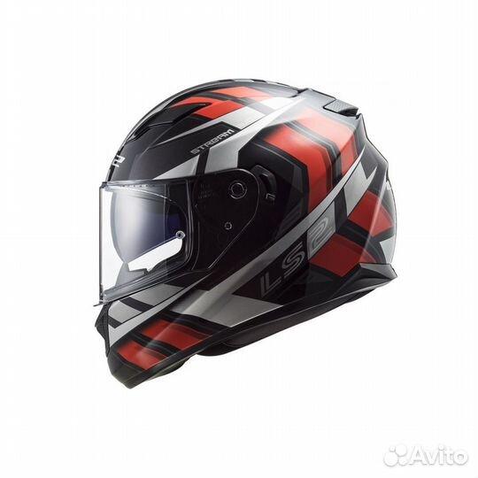 Мотошлем LS2 FF320 stream EVO loop Black-Red