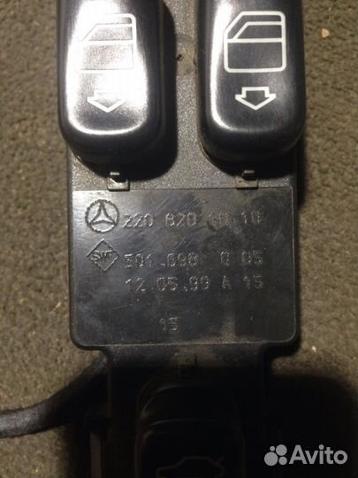 Кнопки стеклоподъёмника Mercedes W220