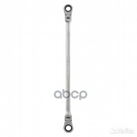 Ключ накидной трещоточный шарнирный 10х11 пласт