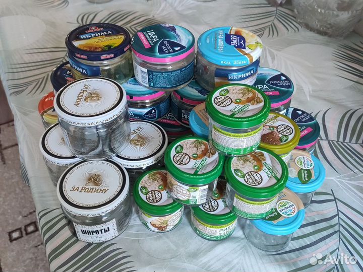 Банки стеклянные 270, 180, 100 гр