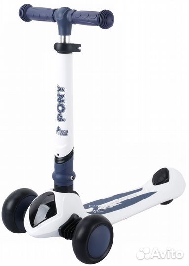 Трехколесный самокат TechTeam Пони синий