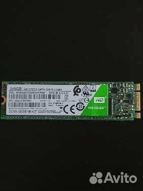 Ssd m2 wd green 256gb