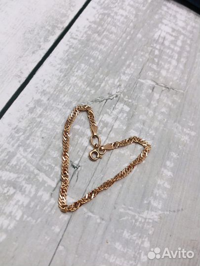 Браслет. Золото 585, плетение 