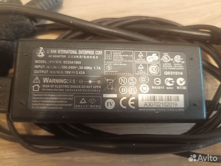 Блок питания для ноутбука acer 19v