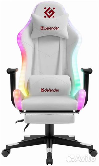 Игровое кресло Defender watcher белое