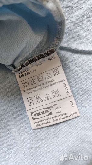 Простынь IKEA в детскую кроватку на резинке