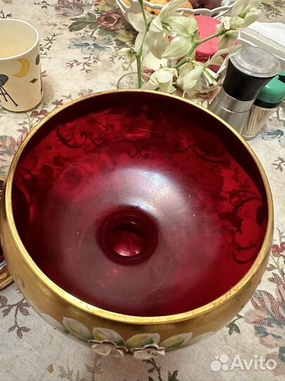 Ваза для фруктов богемия