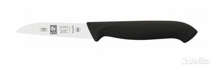 Нож для овощей icel 8см, черный horeca prime