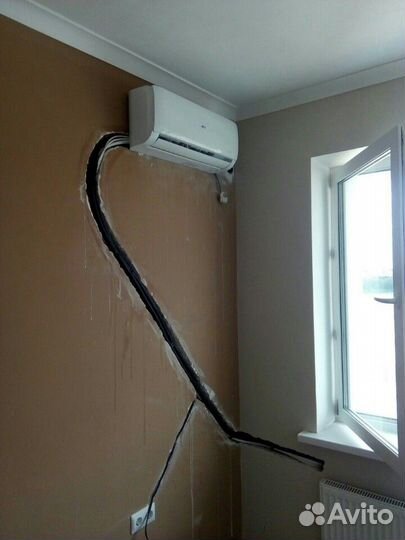 Установка кондиционеров.Заправка фреоном.демонтаж