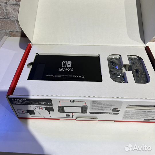 Nintendo switch rev 2 + 128гб флешка