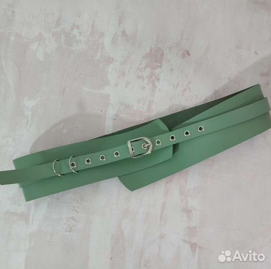 Пояс широкий ремень женский кушак из натуральной к