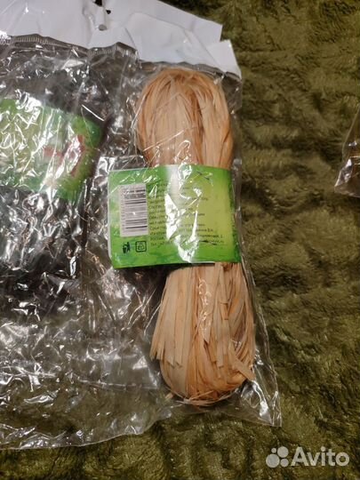 Натуральное волокно, лыко для декорирования