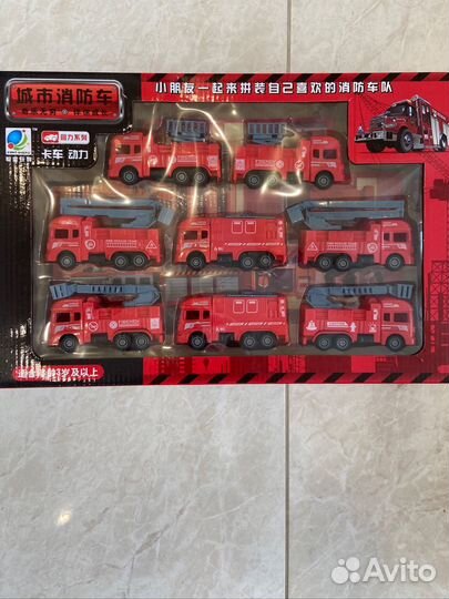 Набор машинок пожарная военная машина