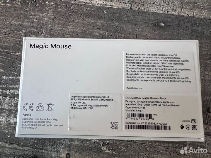 Мышь apple magic mouse 3 black