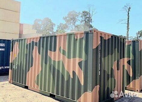 Морской контейнер 20 футов camo