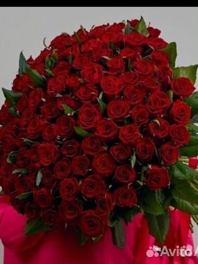 Цветы букеты 101 роза