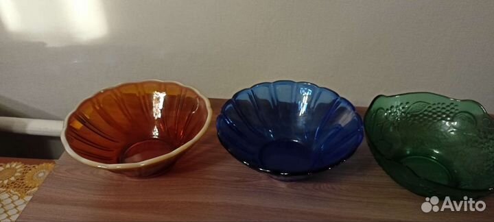 Салатники цветное стекло