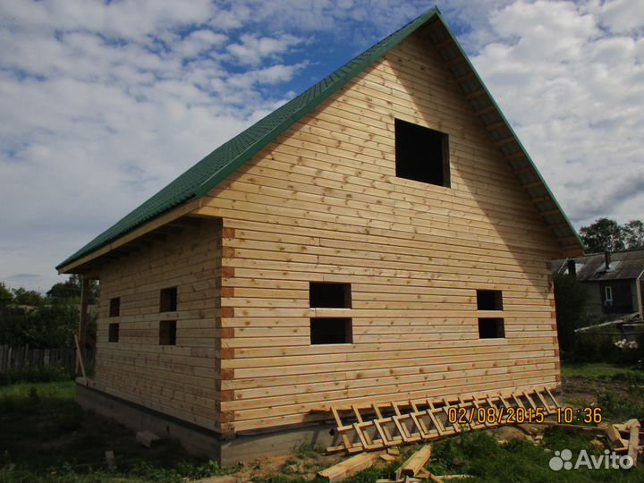 Строим дома под ключ из бруса, бревна, каркаса